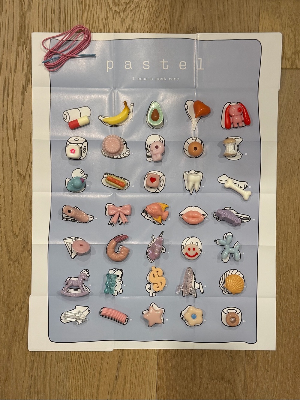 CJ Hendry Pastel full set of 35 beads